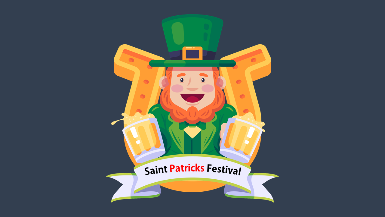 Creative Saint Patricks Festival PowerPoint Template Slide
